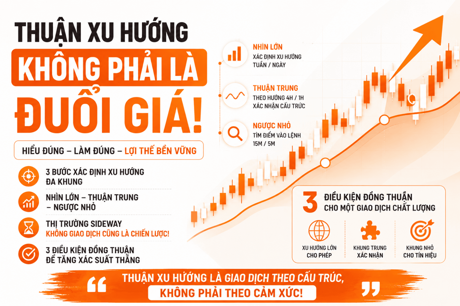 Hiểu Đúng “Thuận Xu Hướng” Trong Trading