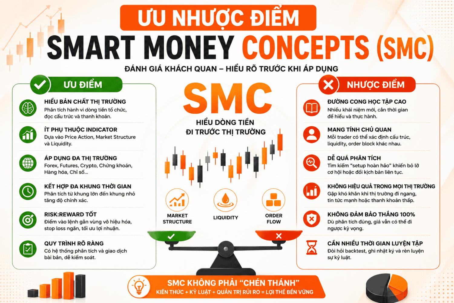 Ưu Nhược Điểm Smart Money Concepts (SMC) – Có Nên Học Và Áp Dụng?