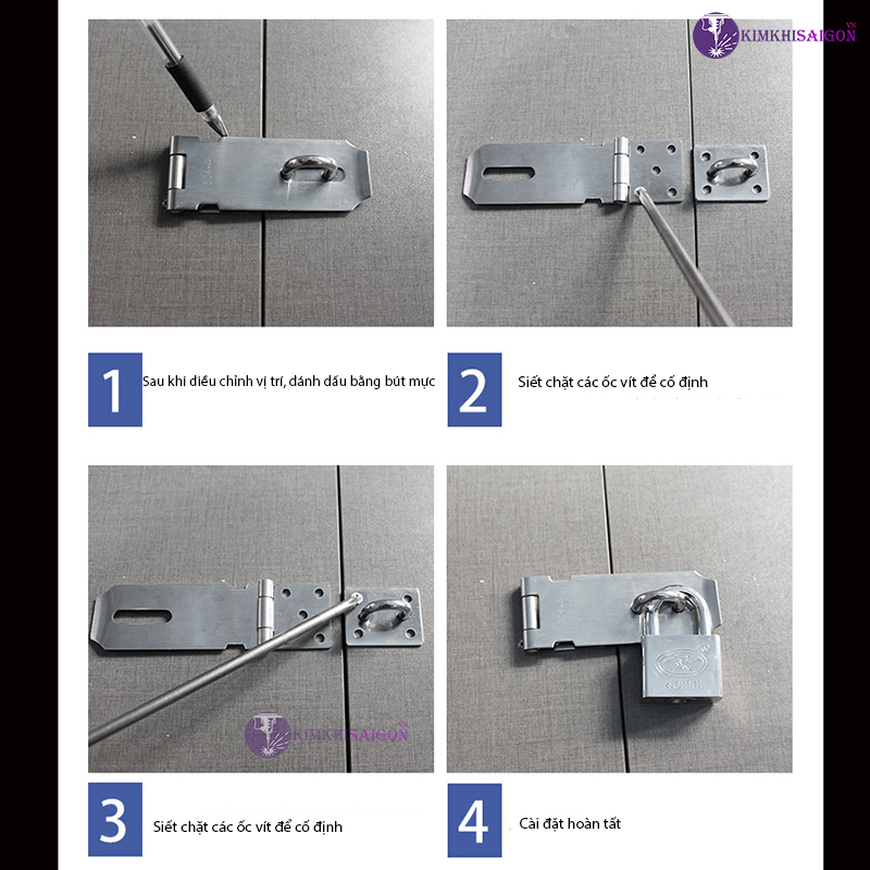 Ưu Điểm Nổi Bật Của Chốt Khoá Cửa Inox KHOA-09