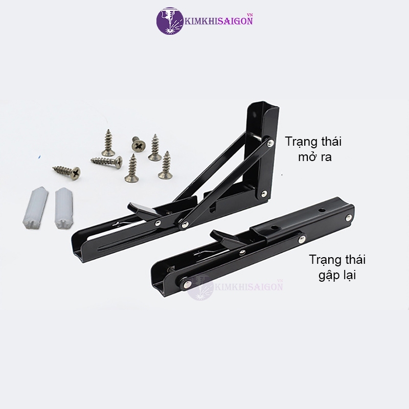 Bản Lề Gập Gấp Gọn Thông Minh, Giá Ke Đỡ Bàn Gấp Gọn Treo Tường PGT-01