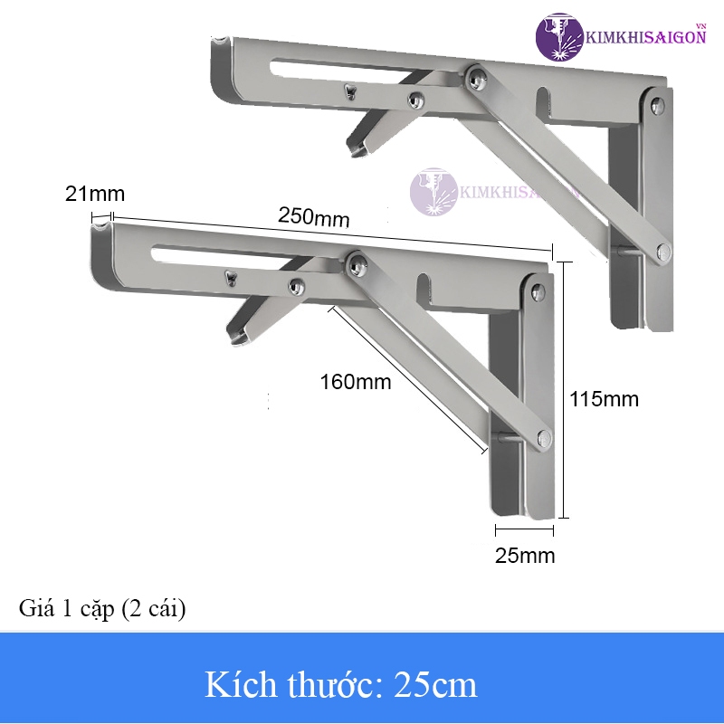 Bản Lề Gập Gấp Gọn Thông Minh, Giá Ke Đỡ Bàn Gấp Gọn Treo Tường PGT-01