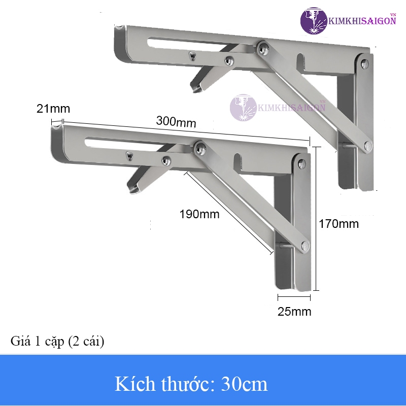 Bản Lề Gập Gấp Gọn Thông Minh, Giá Ke Đỡ Bàn Gấp Gọn Treo Tường PGT-01