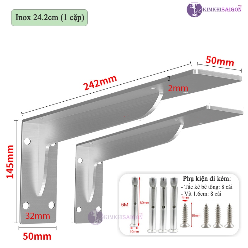 Giá Đỡ Kệ Gắn Tường Chịu Tải Lớn PGT-02