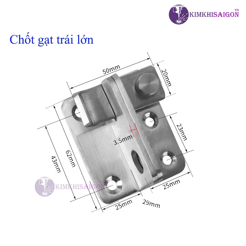 Chốt Khóa Cửa Inox 304 KHOA-05