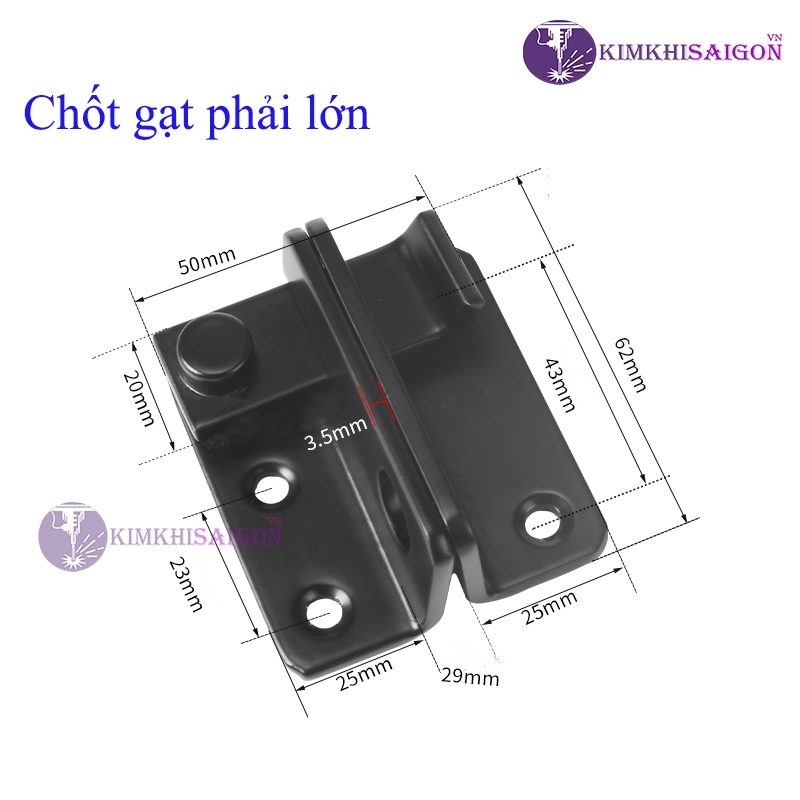 Chốt Khóa Cửa Inox 304 KHOA-05