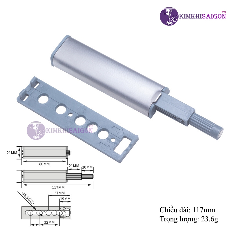Chốt Nút Hít Nam Châm Mở Cửa Tủ KHOA-11