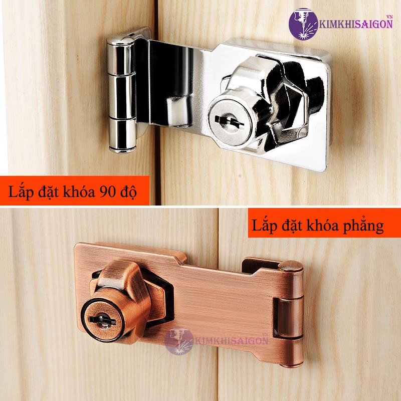 Ổ Khóa Cửa Tủ Bằng Hợp Kim Kẽm Chống Trộm KHOA-08