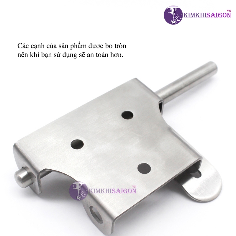 Chốt Khóa Cửa Bằng Inox 304, Then Cài Cửa Bằng Thép Không Gỉ Loại Lớn 4inch và 6inch Khoa-06