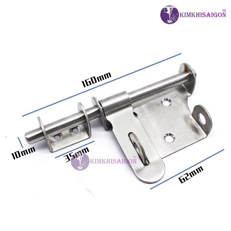 Chốt Khóa Cửa Bằng Inox 304, Then Cài Cửa Bằng Thép Không Gỉ Loại Lớn 4inch và 6inch Khoa-06