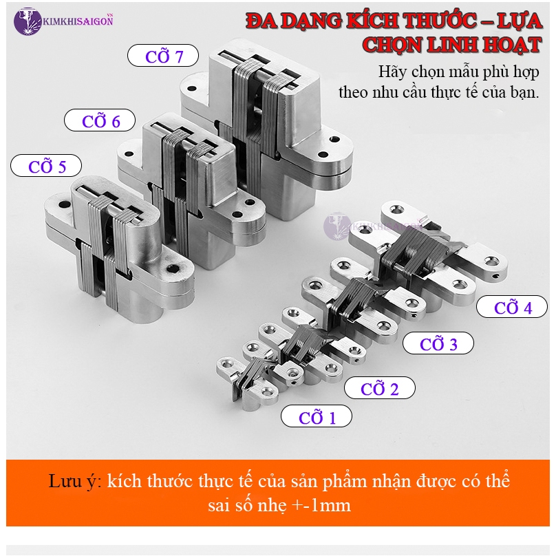Bản Lề Chữ Thập Inox, Bản Lề Âm Tủ Gắn Cánh Cửa Tủ Nội Thất BL-04