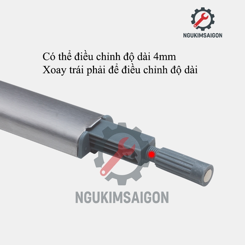 Dụng Cụ Nhấn Mở Hít Cánh Tủ Nam Châm Inox, Chốt Nút Hít Nam Châm Nhấn Nhả Mở Cửa Tủ, Chốt Nhấn Mở Cánh Tủ KHOA-11