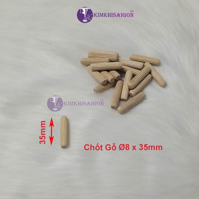 Chốt Gỗ 8mm, Gỗ Tròn Phi 8, Chốt Gỗ Loại A Nhiều Kích Thước 8*15mm, 8*20mm, 8*25mm, 8*35mm, 8*40mm Chot-03