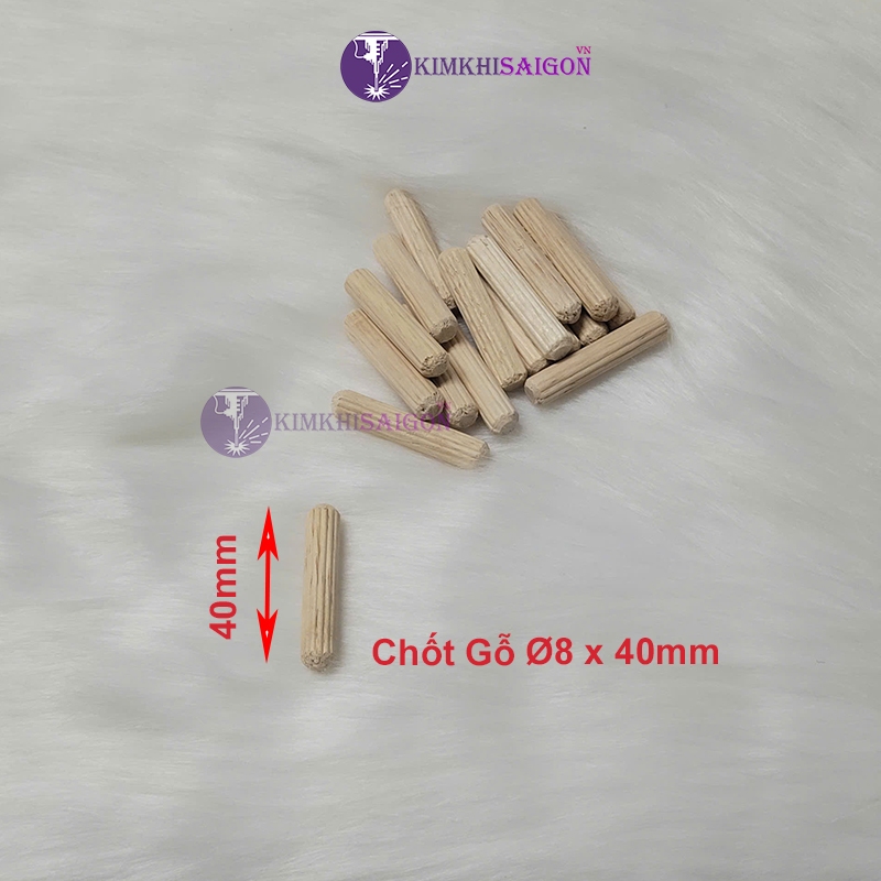 Chốt Gỗ 8mm, Gỗ Tròn Phi 8, Chốt Gỗ Loại A Nhiều Kích Thước 8*15mm, 8*20mm, 8*25mm, 8*35mm, 8*40mm Chot-03