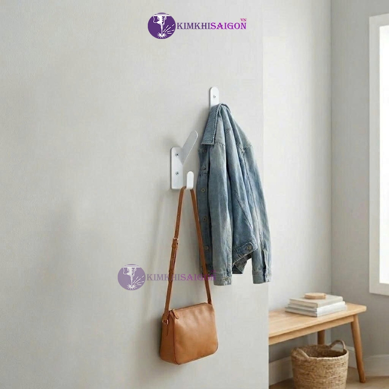 [TẶNG KÈM ỐC VÍT] Móc Treo Tường, Treo Quần Áo, Treo Nón Bảo Hiểm, Túi Xách, Áo Khoác Kèm Ốc Vít Lắp Đặt MT-14