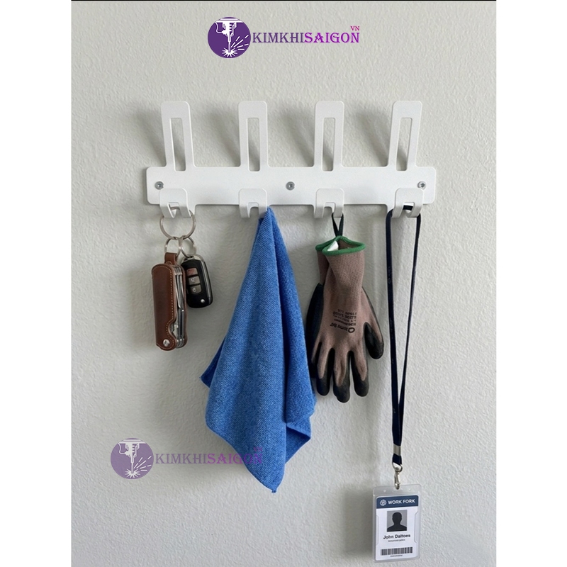 Móc Treo Quần Áo Gắn Tường (Tặng Kèm Vít), Móc Treo Quần Áo Chịu Lực, Móc Treo Đa Năng Kim Khí Sài Gòn MT-16