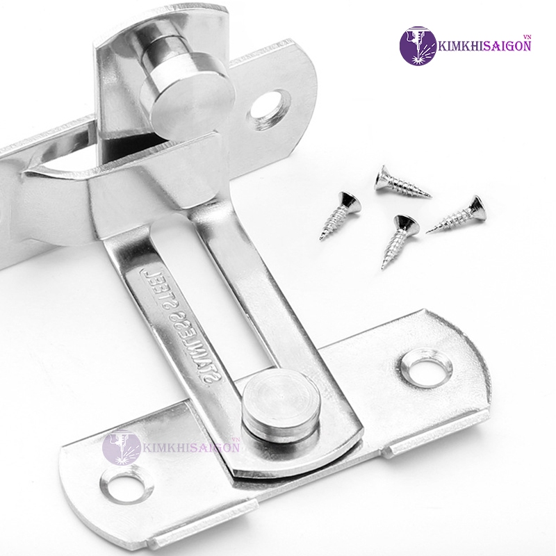 Chốt Khóa Cài Cửa Góc Vuông 90 Độ Bằng Thép Không Gỉ KHOA-04