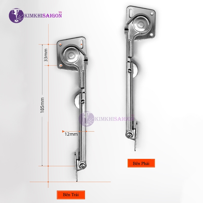 Tay Nâng Đỡ Cánh Tủ Inox Cao Cấp, Tay Đỡ Cánh Tủ Bếp (Bộ 2 Cái ) PT-02