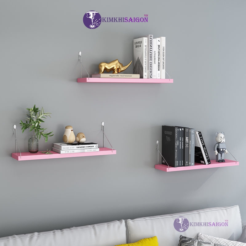 Kệ Treo Tường, Kệ Decor Không Cần Khoan Tường (Tặng Kèm Đinh Và Móc Treo) DC-01