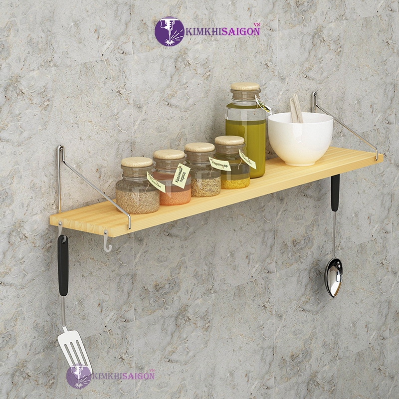 Kệ Treo Tường, Kệ Decor Không Cần Khoan Tường (Tặng Kèm Đinh Và Móc Treo) DC-01