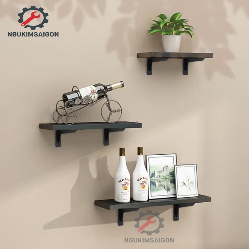 (Bộ 2 Cái) Giá Đỡ Gắn Tường, Kệ Gắn Tường Chịu Tải Lớn, Ke chữ L  PGT-02