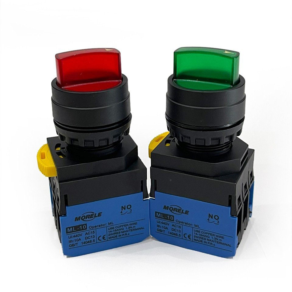 CÔNG TẮC XOAY 2 VỊ TRÍ CÓ ĐÈN MORELE ML-11XD