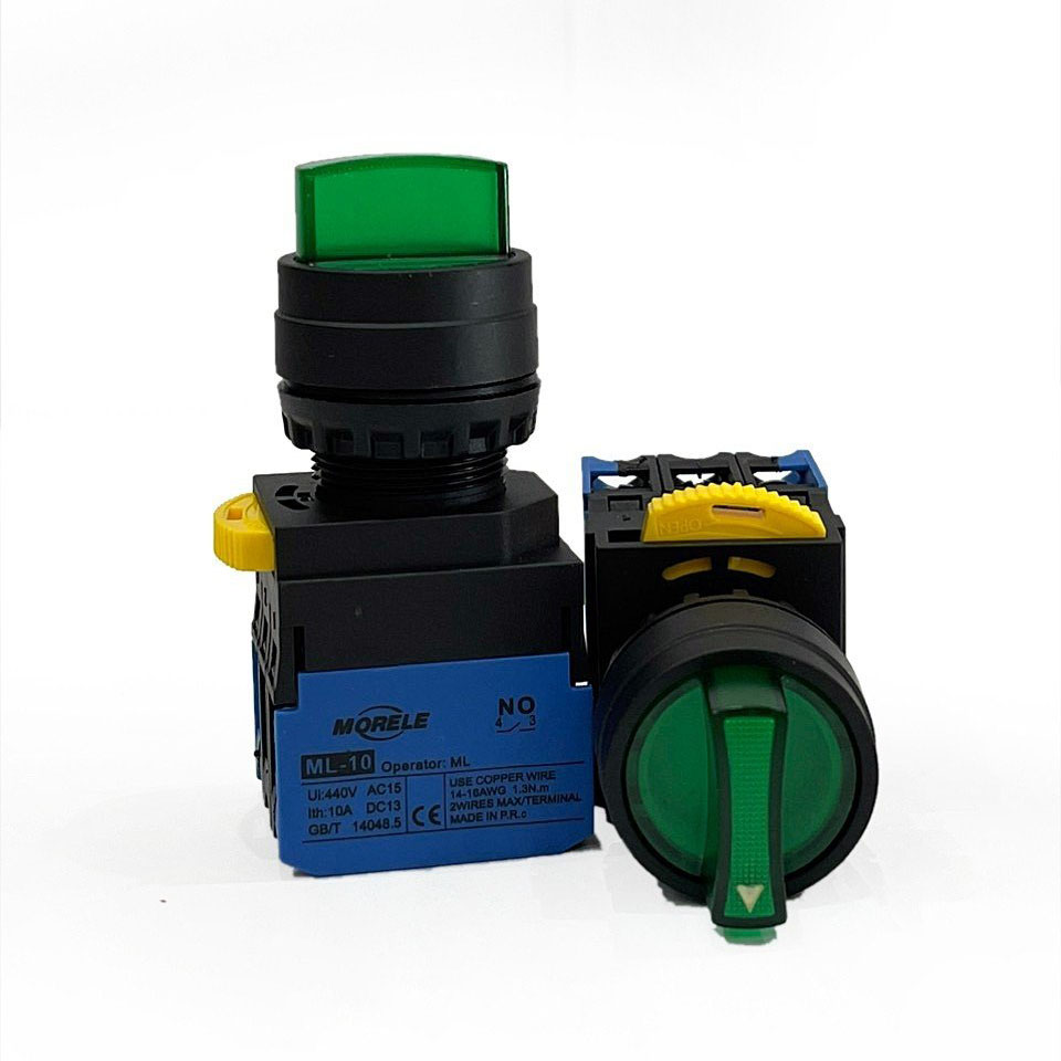 CÔNG TẮC XOAY 2 VỊ TRÍ CÓ ĐÈN MORELE ML-11XD