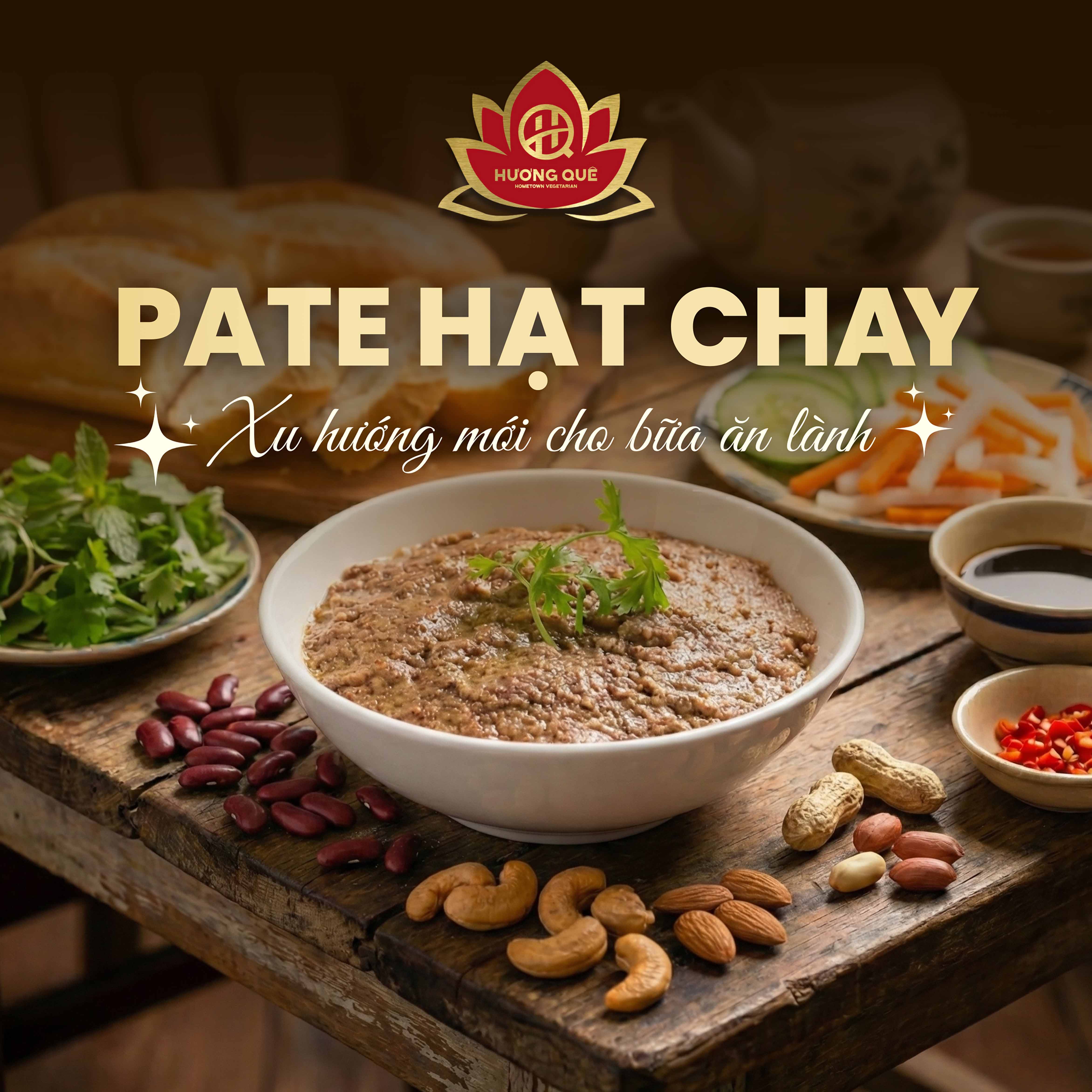 🥜 PATE HẠT – NGON BÉO TỰ NHIÊN 🍞