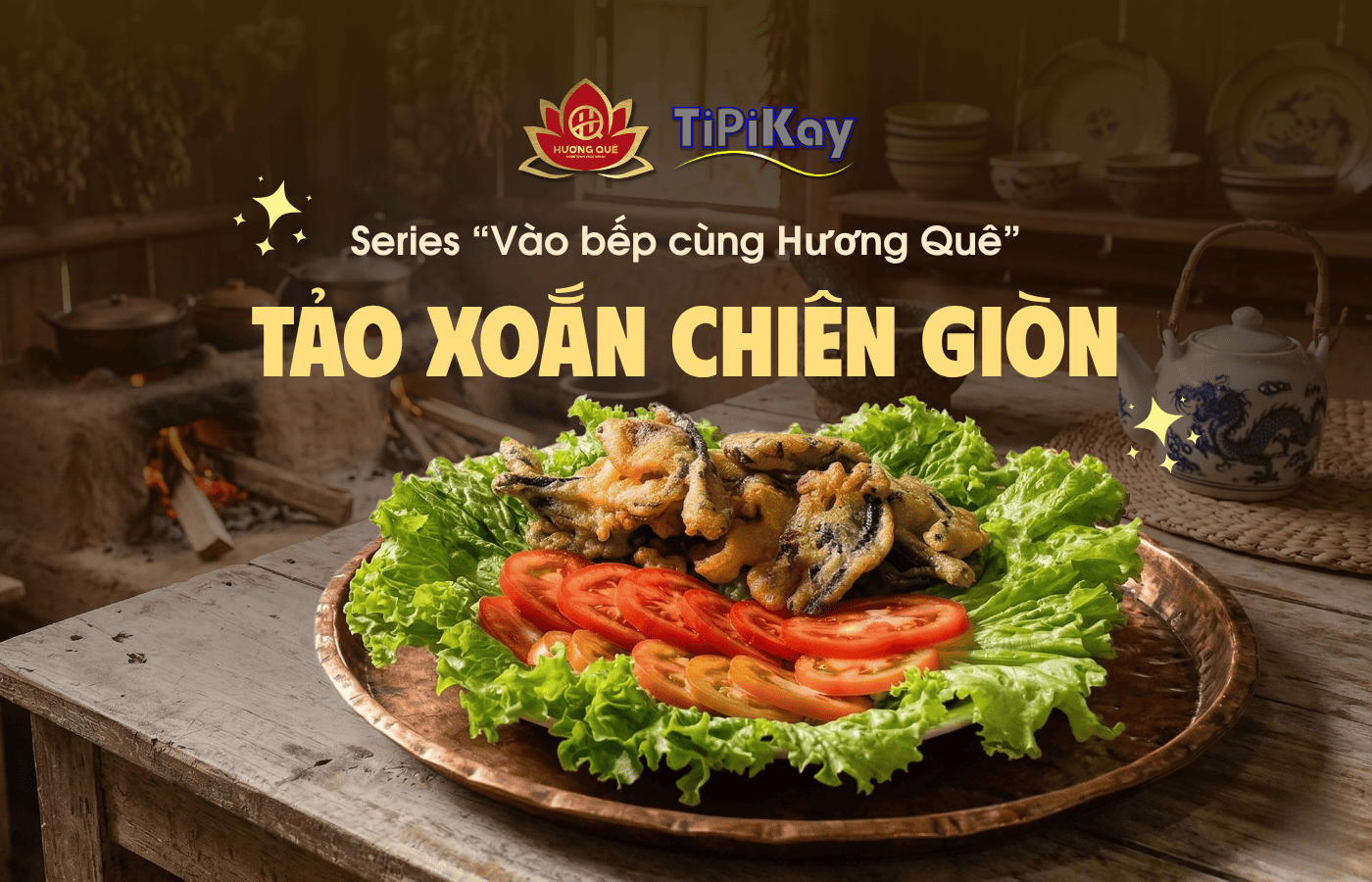 🍽️ SERIES VÀO BẾP CÙNG HƯƠNG QUÊ: TẢO XOẮN CHIÊN GIÒN