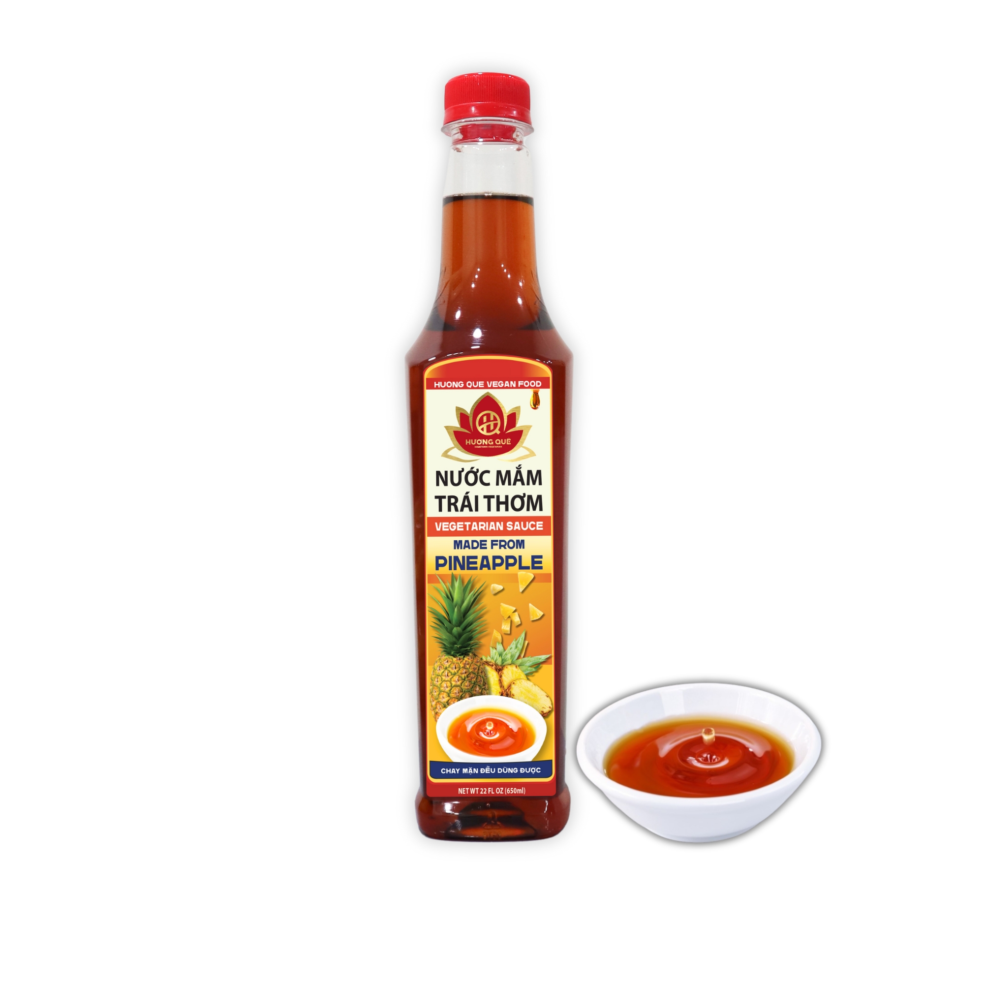 VEGETARIAN SAUCE MADE FROM PINEAPPLE - NƯỚC MẮM TRÁI THƠM 650ml