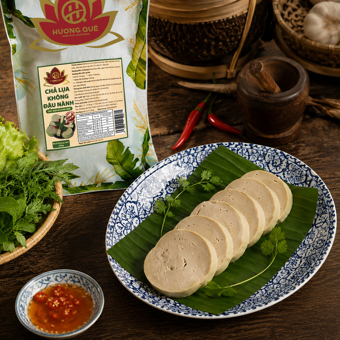 SOY-FREE VEGAN SAUSAGE - CHẢ KHÔNG ĐẬU NÀNH 250g