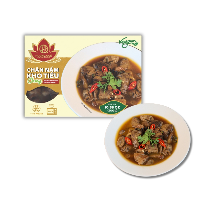 BRAISED MUSHROOMS FEET WITH PEPPER - CHÂN NẤM KHO TIÊU 300g