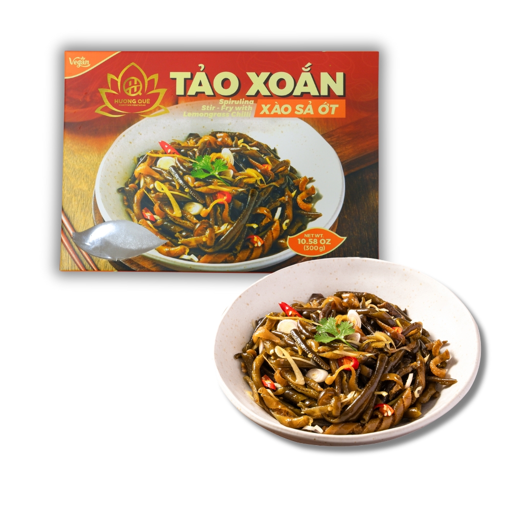 SPIRULINA STIR - FRY WITH LEMONGRASS CHILLI - TẢO XOẮN CHILE XÀO SẢ ỚT 300g