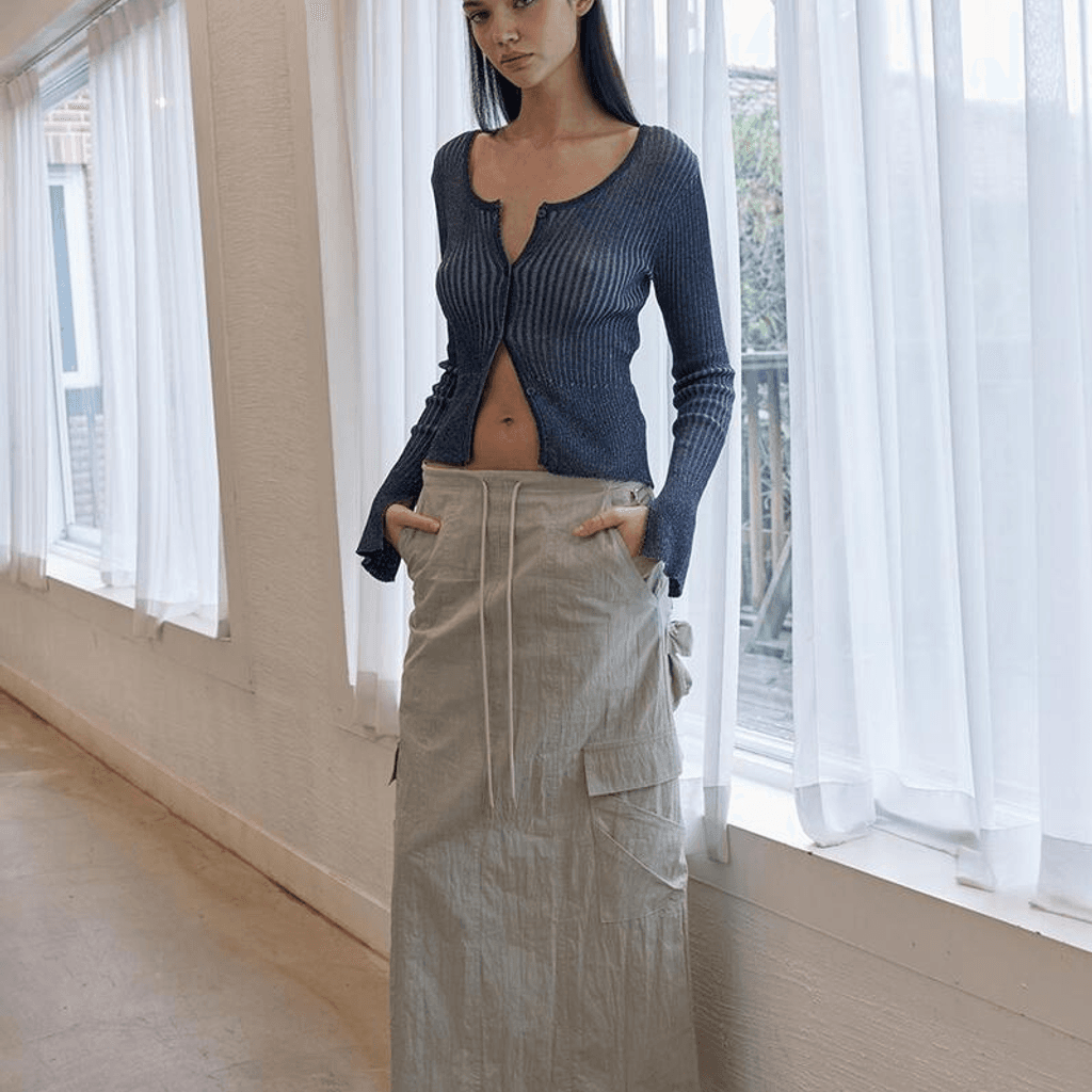 COMBI KNIT CARDIAN
