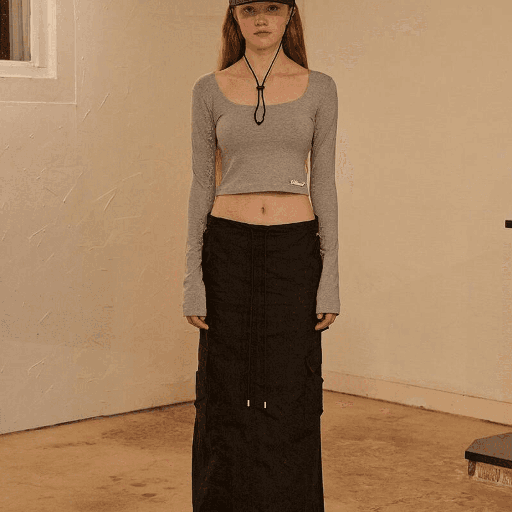 CỔ CHỮ U TAY ÁO XÁM
