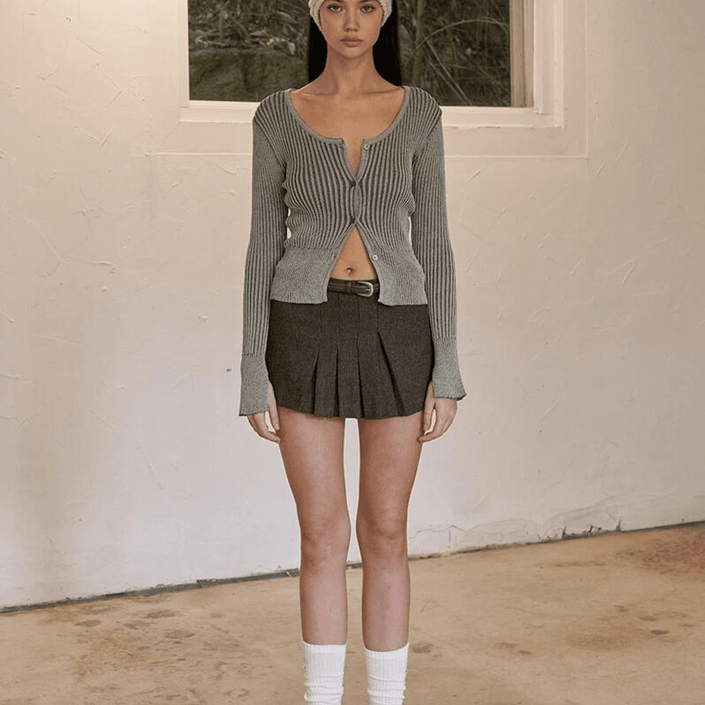 COMBI KNIT CARDIAN
