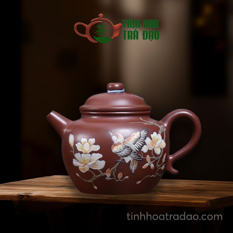 Ấm Tử Sa Điểu Quý Ninh Hương Tử Nê 160ml - ATS185