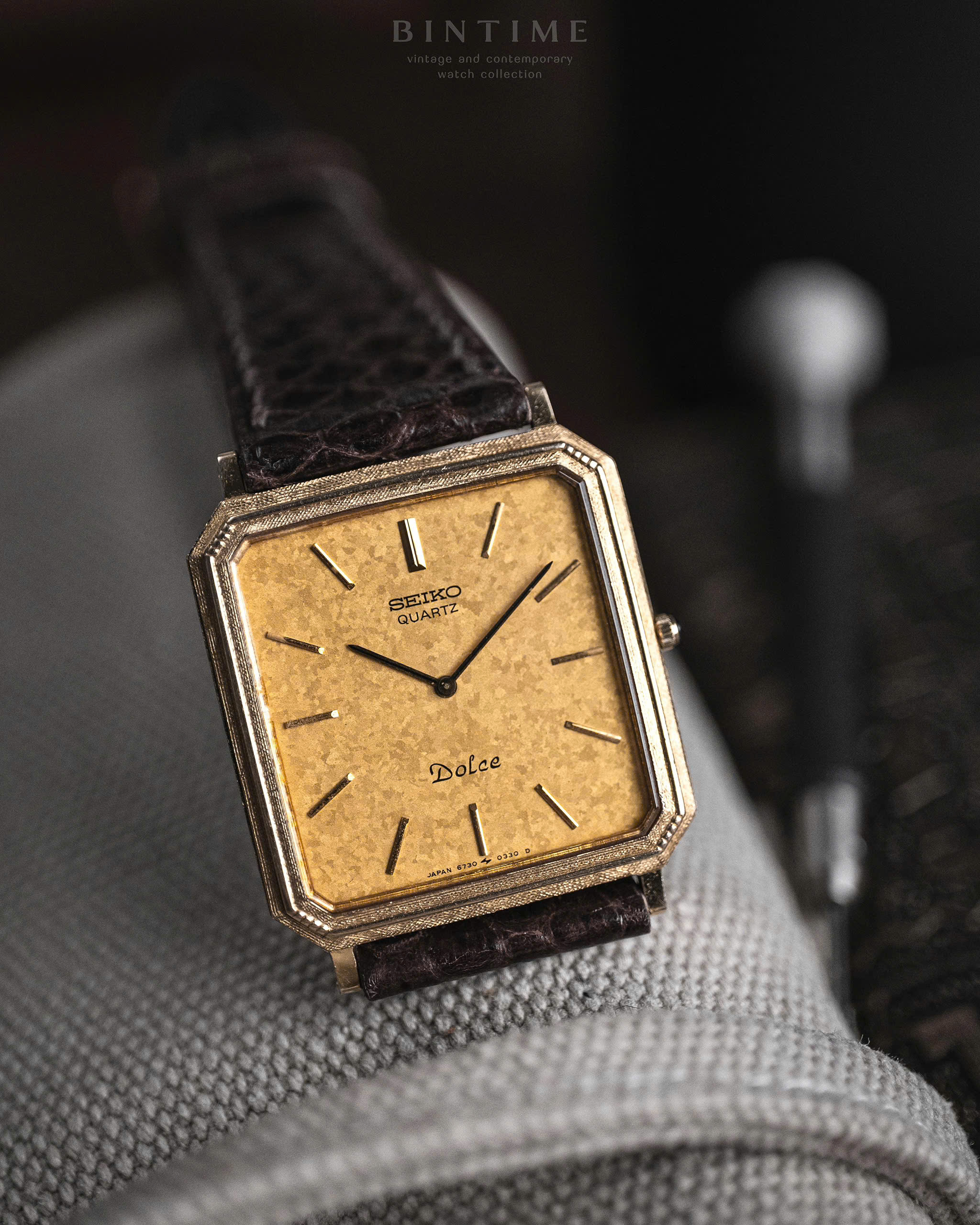 ✨SEIKO✨セイコー✨DOLCE✨6730-5160✨ゴールド文字盤✨腕時計✨ z6911591160781-
