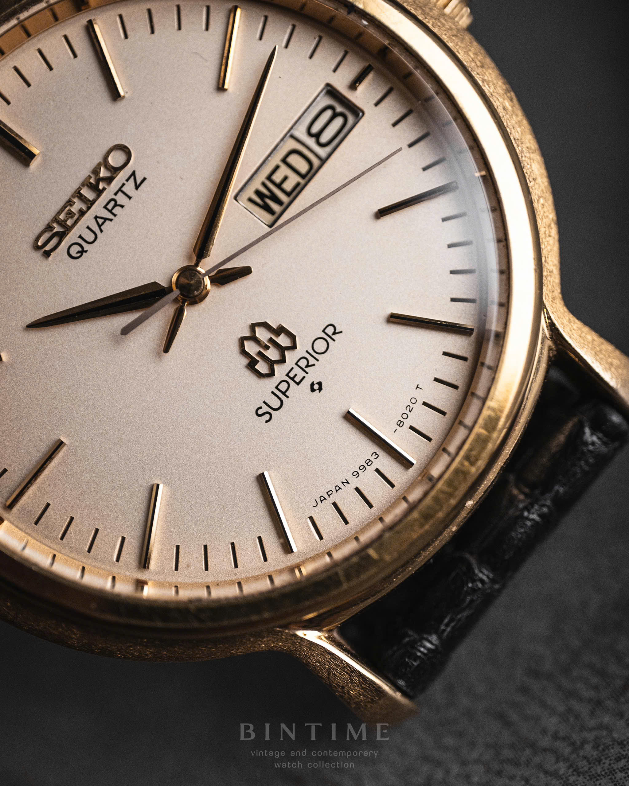 Seiko 9983-8020 Superior Twin Quartz Cap Gold | Bintimeshop