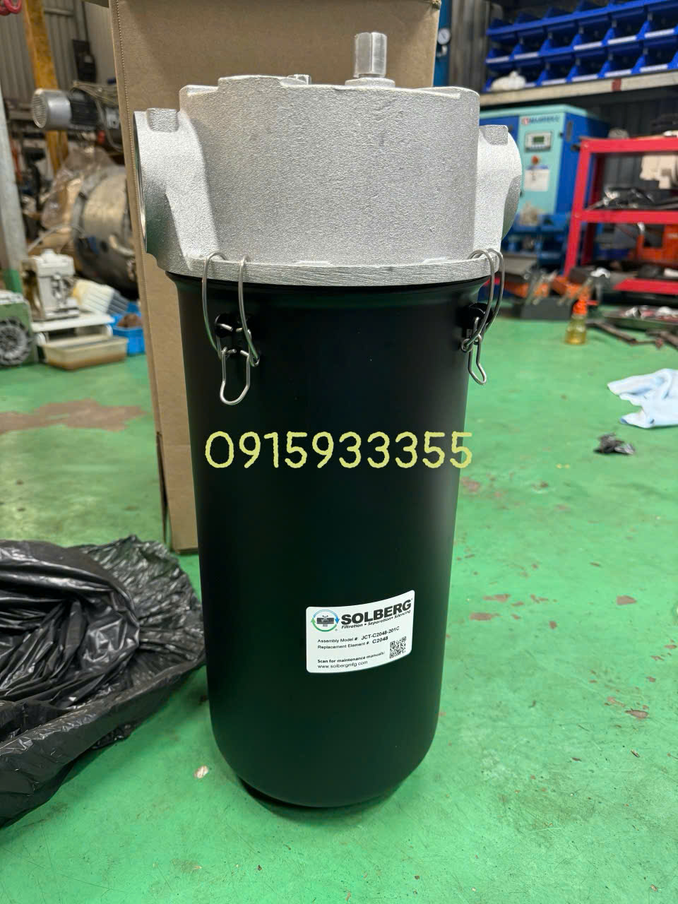 Thiết bị bẫy lạnh đầu hút cho bơm hút chân không dòng JST / JCT hiệu Solberg