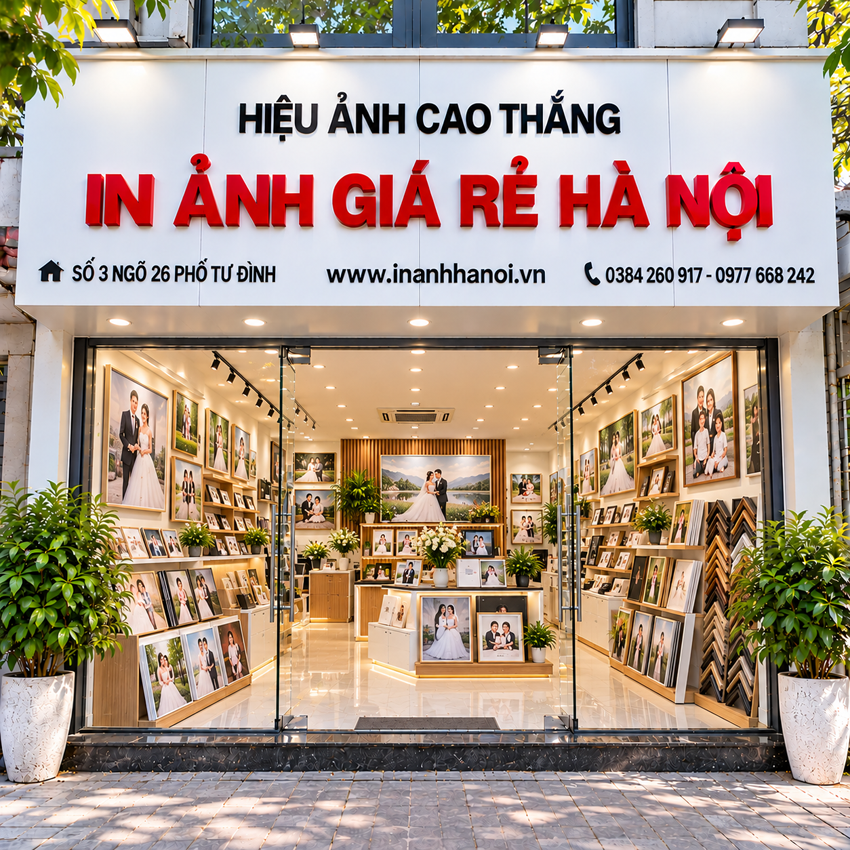 Địa chỉ in ảnh cưới chất lượng cao, bền đẹp và giá rẻ tại Hà Nội