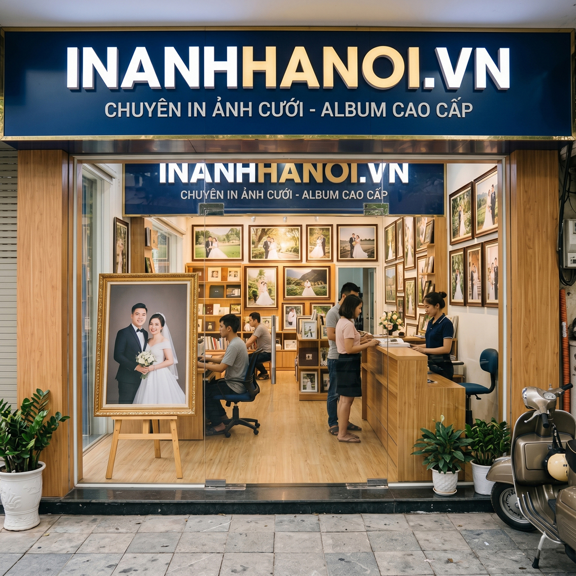 In Ảnh Cưới Đẹp Bền Rẻ Giao Nhanh Tại Hà Nội