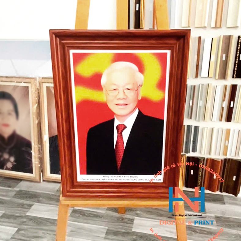 ẢNH GỖ LỤA  PHÓNG TO & LẮP KHUNG GỖ