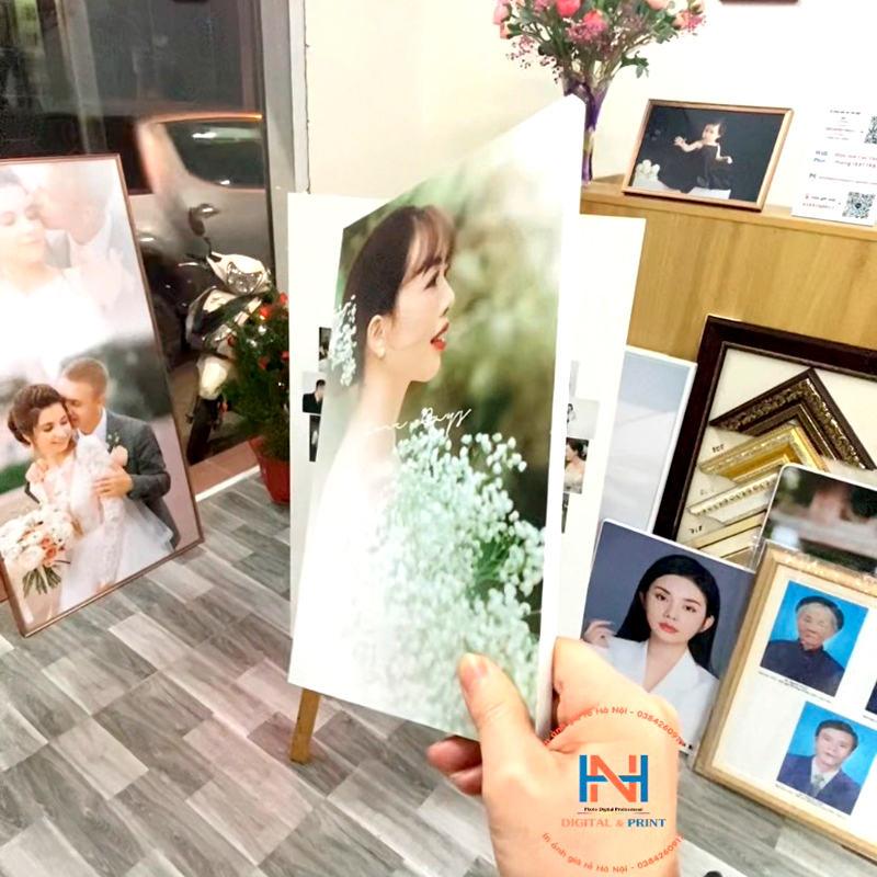 KHUNG ẢNH GỖ LỤA ĐỂ BÀN