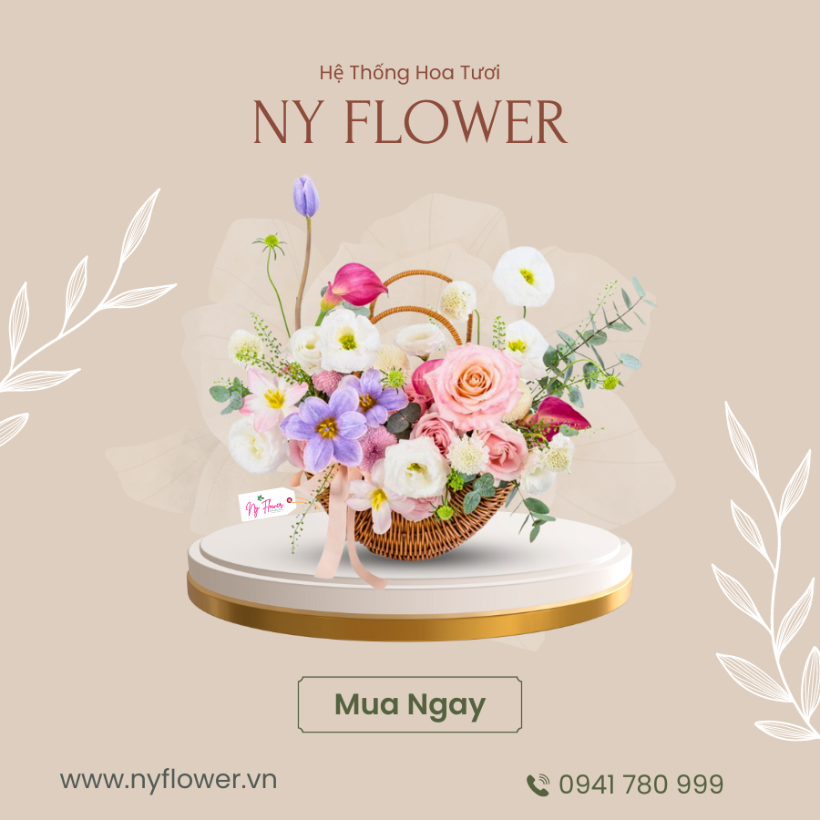 Giỏ Hoa Tươi 010