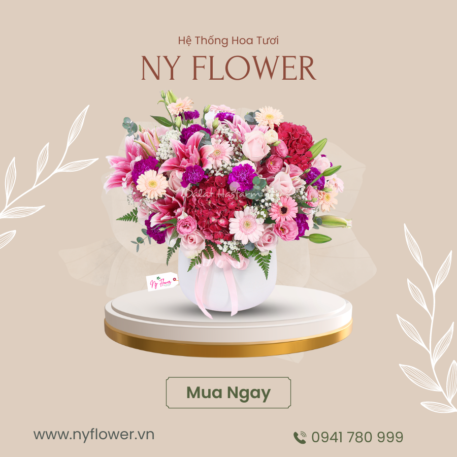 Giỏ Hoa Tươi 015