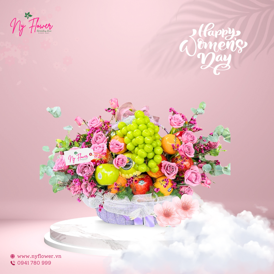 Giỏ Trái Cây + Hoa