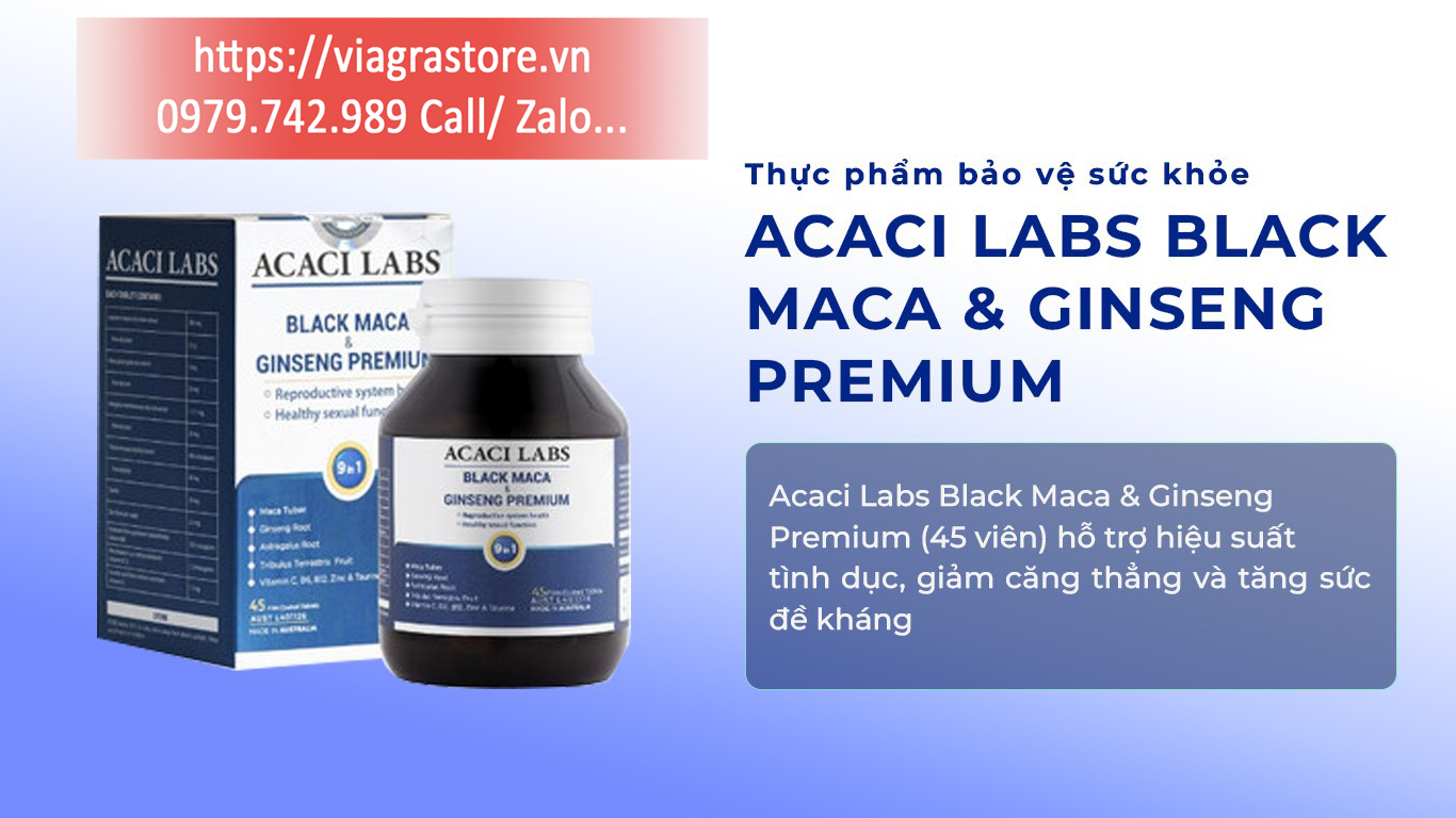Acaci Labs Black Maca & Ginseng Premium