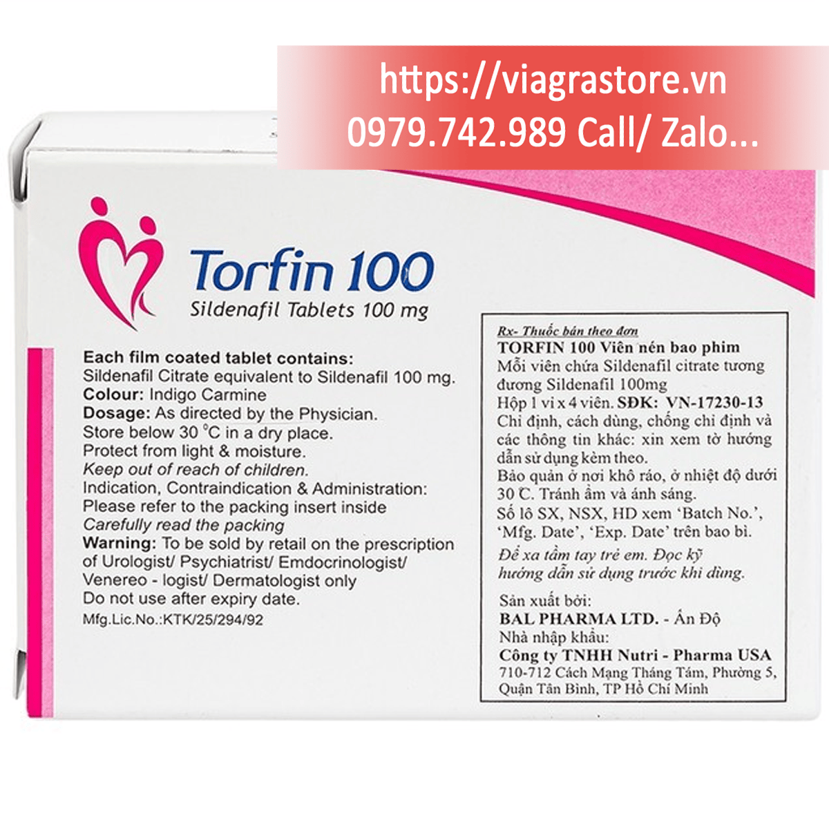 Torfin_100mg_Sildenafil