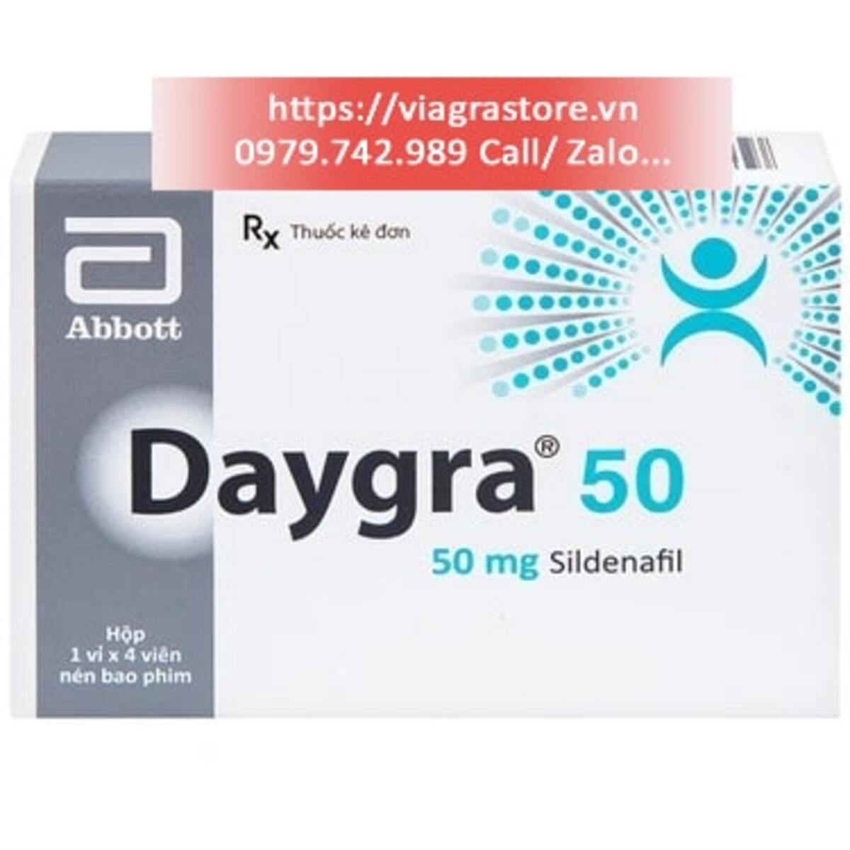 Daygra Daygra 50 hãng Abbott - Điều Trị Rối Loạn Cương Dương | viagrastore.vn