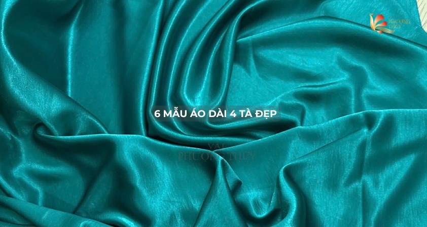 6 mẫu áo dài 4 tà đẹp dễ mặc & cách tính vải khi may